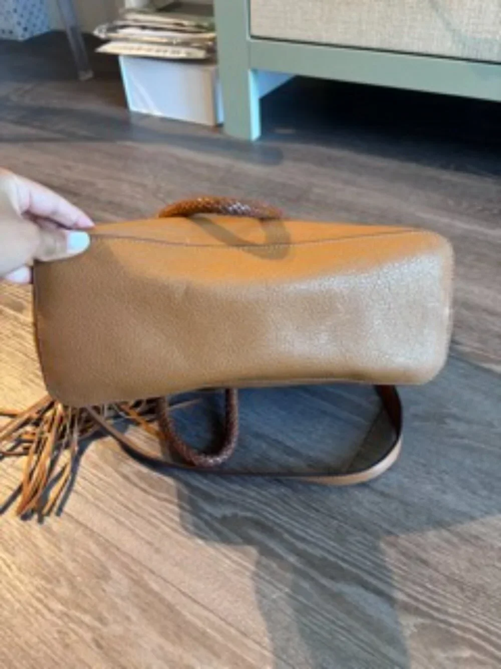Tory Burch Braided Handle Hobo Bag
